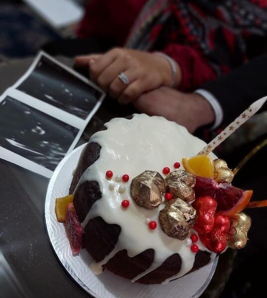 عکس کیک سالگرد عقدمون