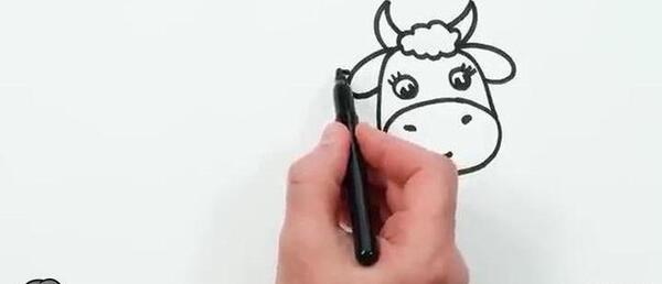 عکس گاو برای نقاشی کشیدن