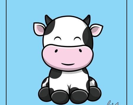 عکس گاو برای نقاشی کشیدن