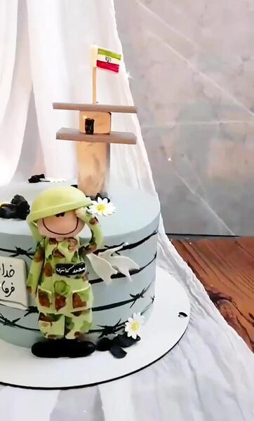 عکس کیک سربازی جدید