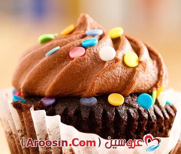 عکس کاپ کیک شکلاتی ساده