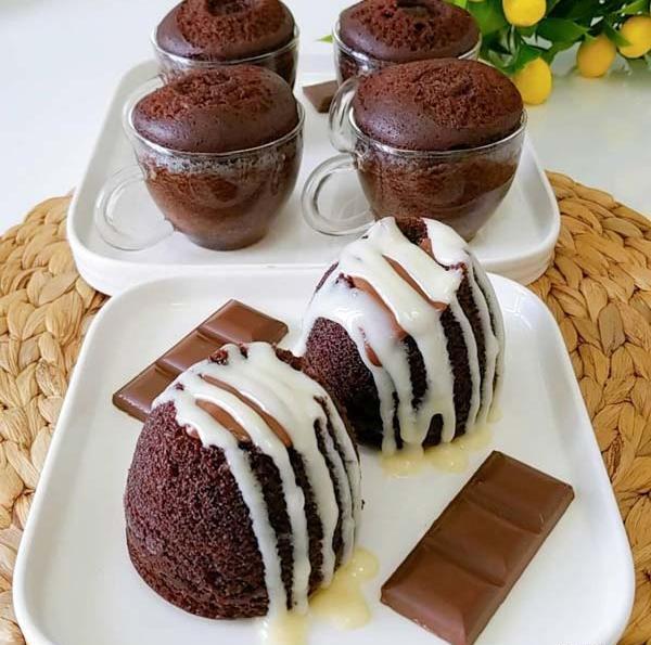 عکس کاپ کیک شکلاتی ساده