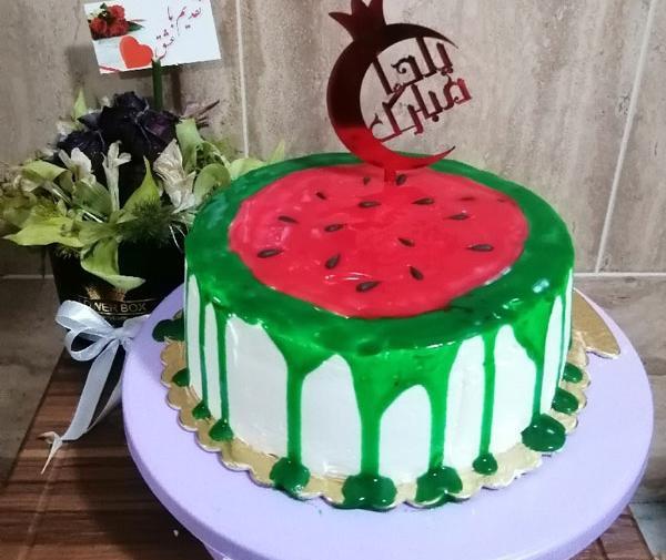 عکس کیک شب یلدا برای مدرسه