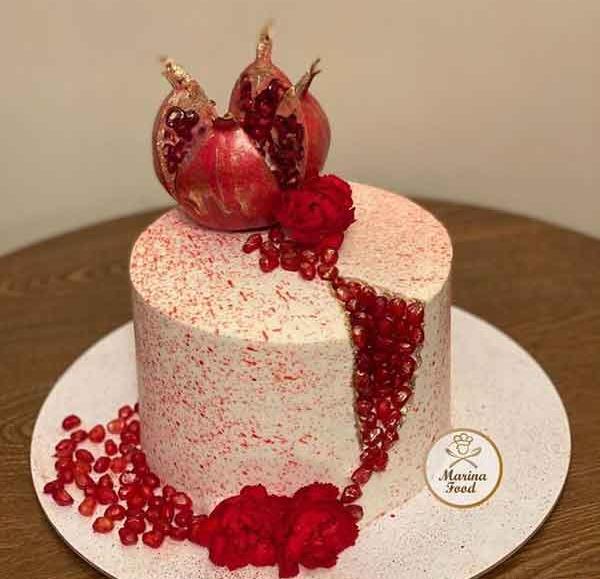 عکس کیک شب یلدا مستطیلی