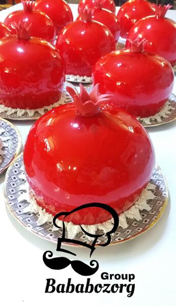 عکس کیک شب یلدا انار