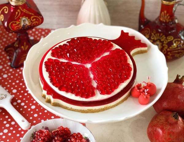 عکس کیک شب یلدا انار