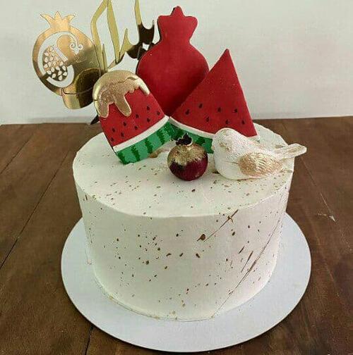 عکس کیک شب یلدا دخترانه
