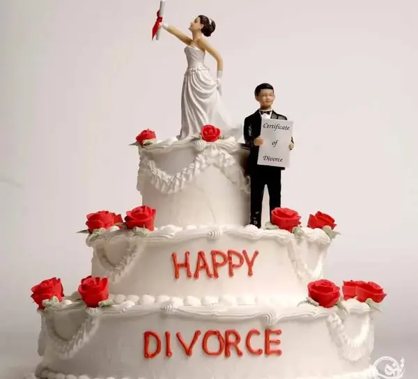 عکس کیک تولد طلاق