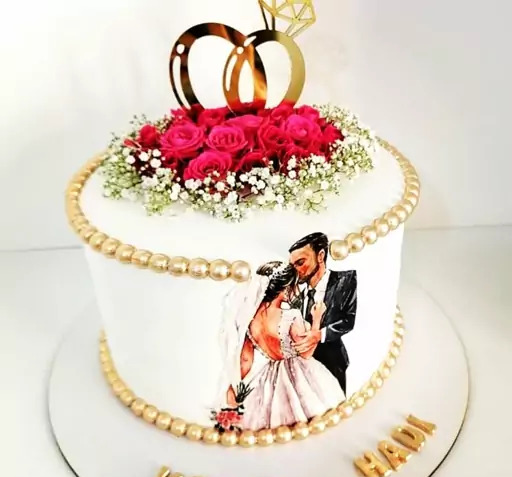 عکس کیک عقد شیک