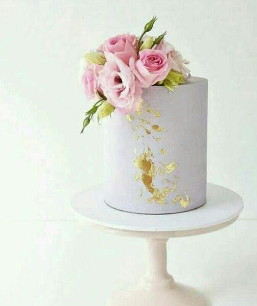 عکس کیک عقد یک طبقه