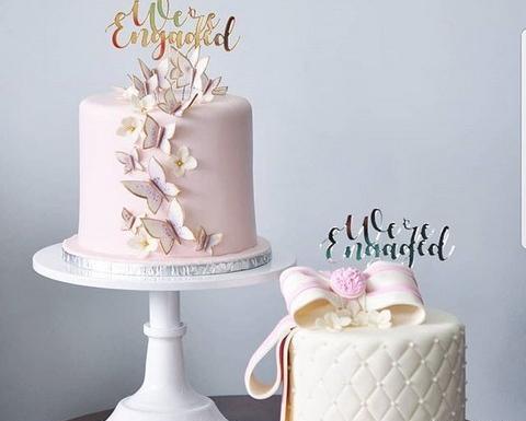 عکس کیک عقد یک طبقه