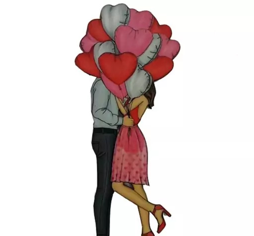 عکس کیک فانتزی عاشقانه