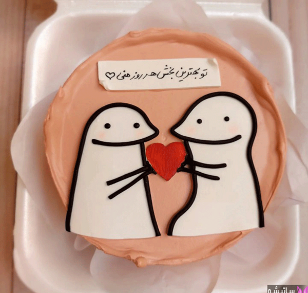 عکس کیک فانتزی عاشقانه