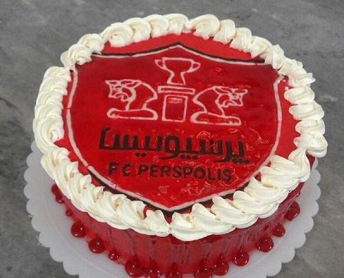 عکس کیک فوتبالی پرسپولیس