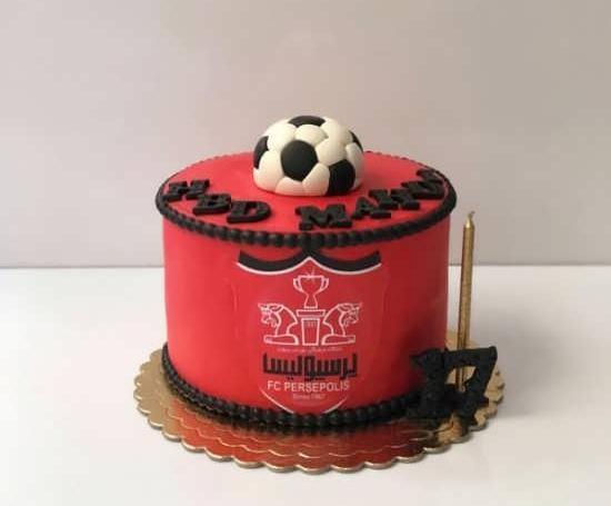 عکس کیک فوتبالی پرسپولیس
