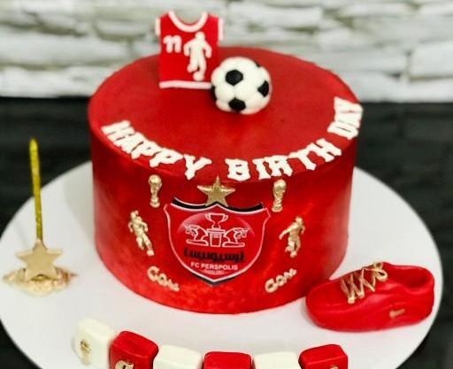 عکس کیک فوتبالی پرسپولیس