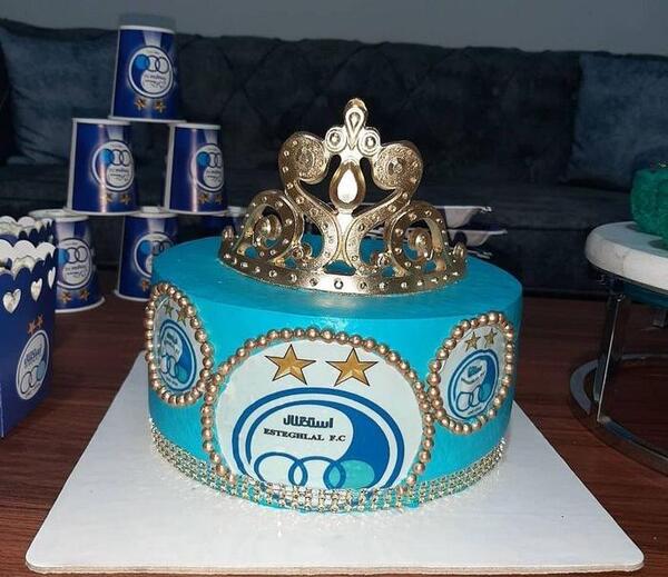 عکس کیک فوتبالی استقلال