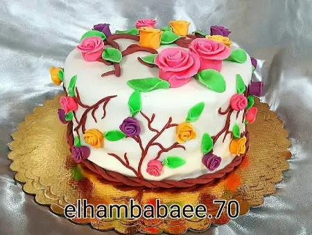 عکس کیک با فوندانت