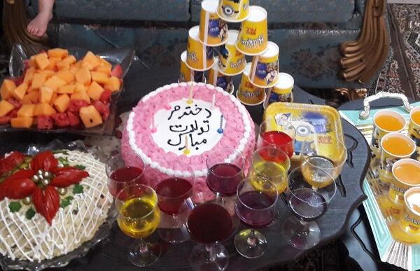 عکس کیک فیک تولد