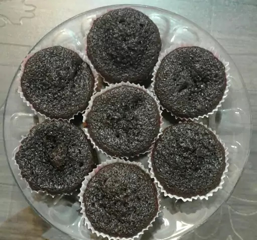 عکس کیک فنجانی شکلاتی