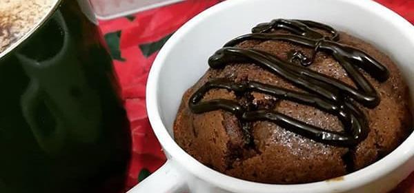 عکس کیک فنجانی شکلاتی