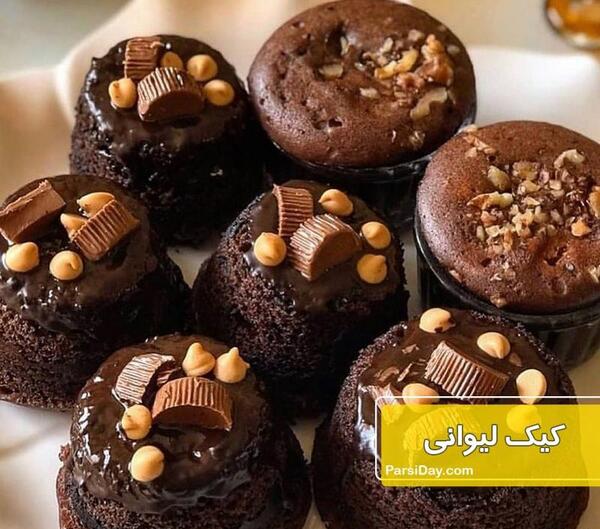عکس کیک فنجانی کاکائویی