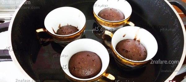 عکس کیک فنجانی بدون فر