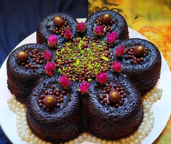 عکس کیک کاکائویی خوشمزه