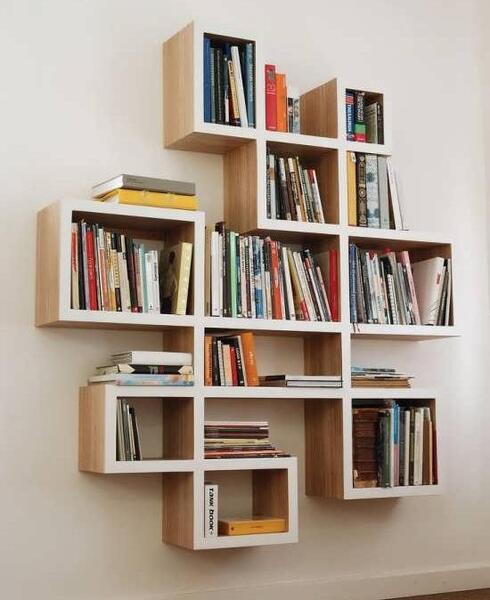 عکس کتابخانه دیواری