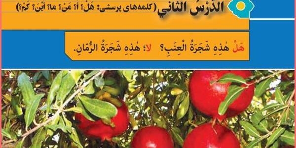 عکس کتاب عربی هفتم صفحه ۲۲