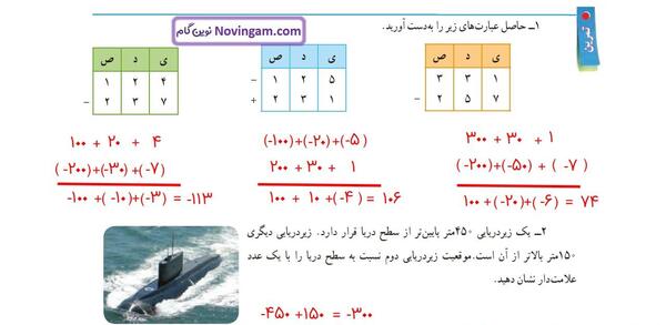عکس کتاب عربی هفتم صفحه ۲۲