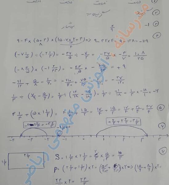 عکس کتاب ریاضی هشتم با جواب