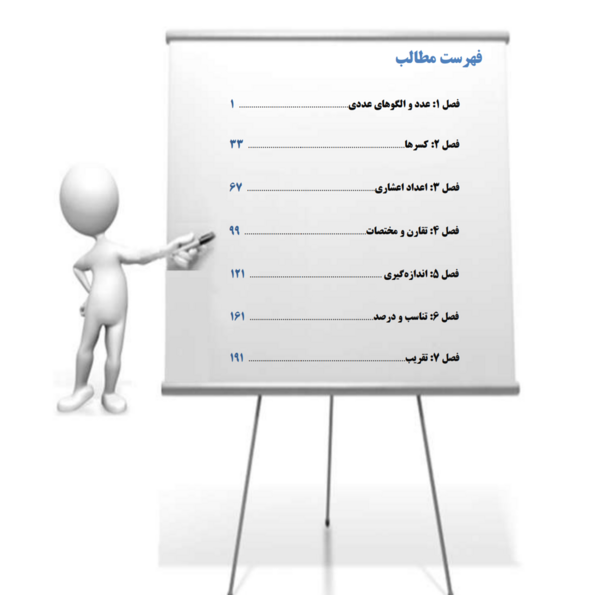 عکس فهرست کتاب ریاضی هشتم