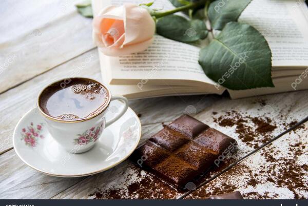 عکس کتاب و گل رز
