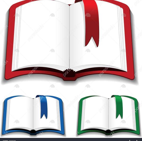 عکس کتاب باز شده کارتونی