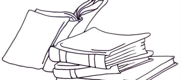 عکس کتاب باز شده برای نقاشی