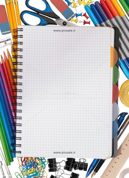 عکس کتاب باز شده برای نقاشی