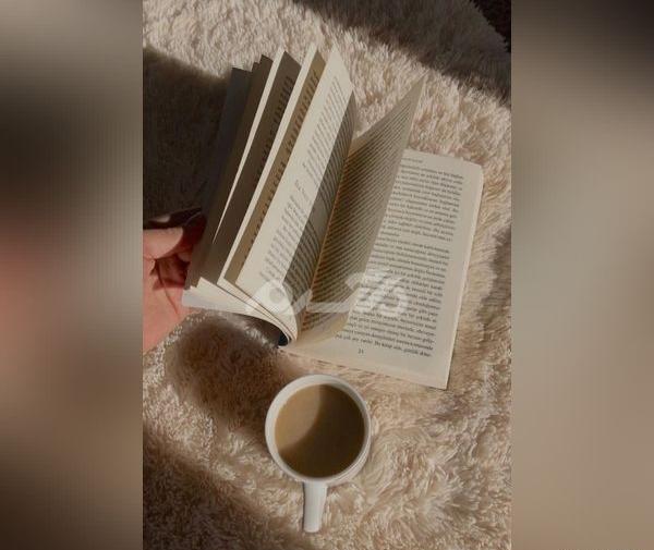 عکس پروفایل کتاب و قهوه