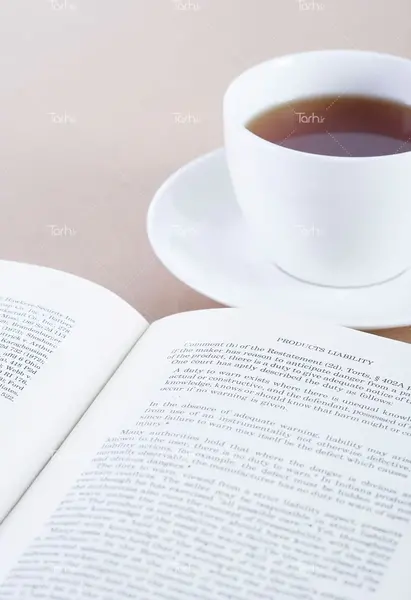 عکس پروفایل کتاب و قهوه