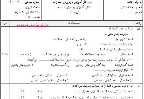 عکس صفحات کتاب تفکر هفتم