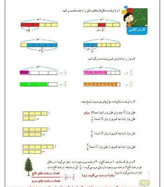 عکس کتاب ریاضی چهارم دبستان