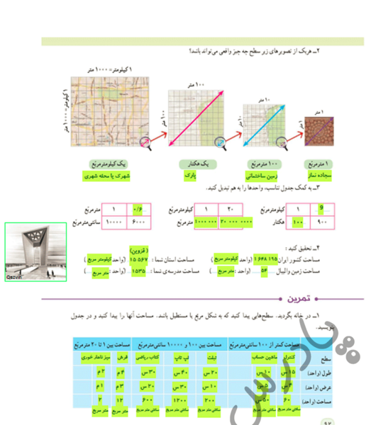 عکس کتاب ریاضی ششم دبستان
