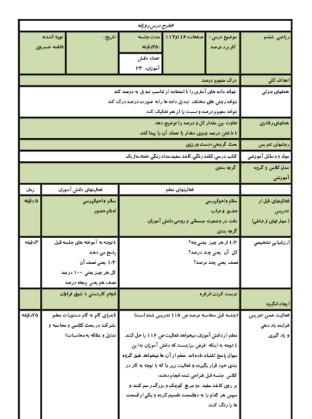 عکس کتاب ریاضی ششم صفحه ۶