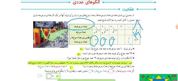 عکس کتاب ریاضی ششم با جواب