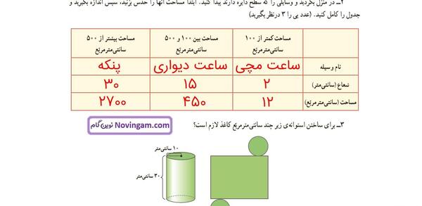 عکس کتاب ریاضی ششم صفحه ۱۰۱