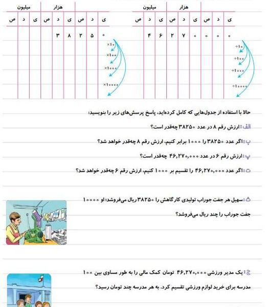 عکس کتاب ریاضی پنجم صفحه ۱۱۲
