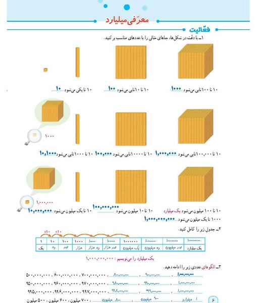 عکس کتاب ریاضی پنجم صفحه ۱۷ با جواب