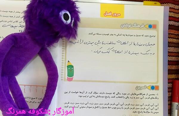 عکس کتاب ریاضی دوم دبستان صفحه ۱۴۴