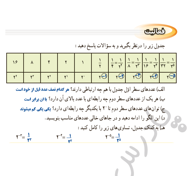 عکس کتاب ریاضی کلاس نهم