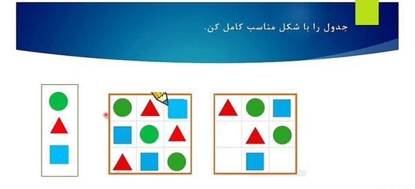 عکس صفحات کتاب ریاضی اول دبستان